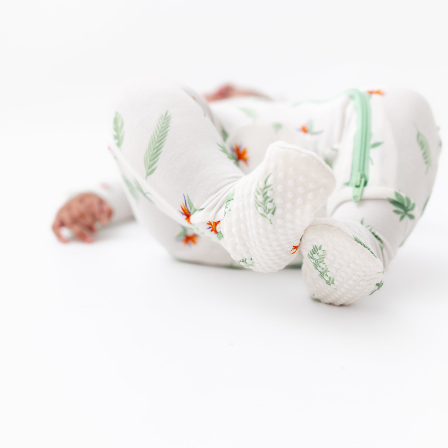 Bird of Paradise Zippered Footie