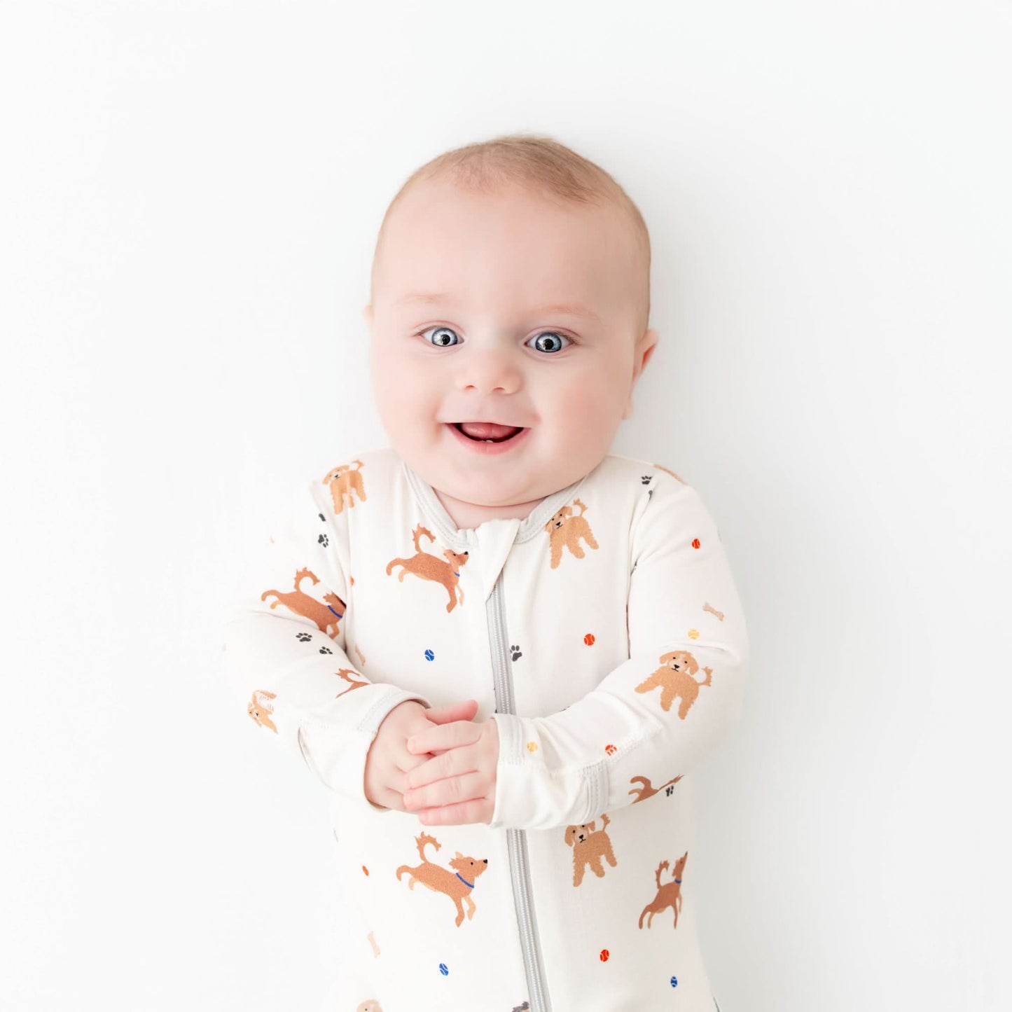 Dogs Zippered Footie