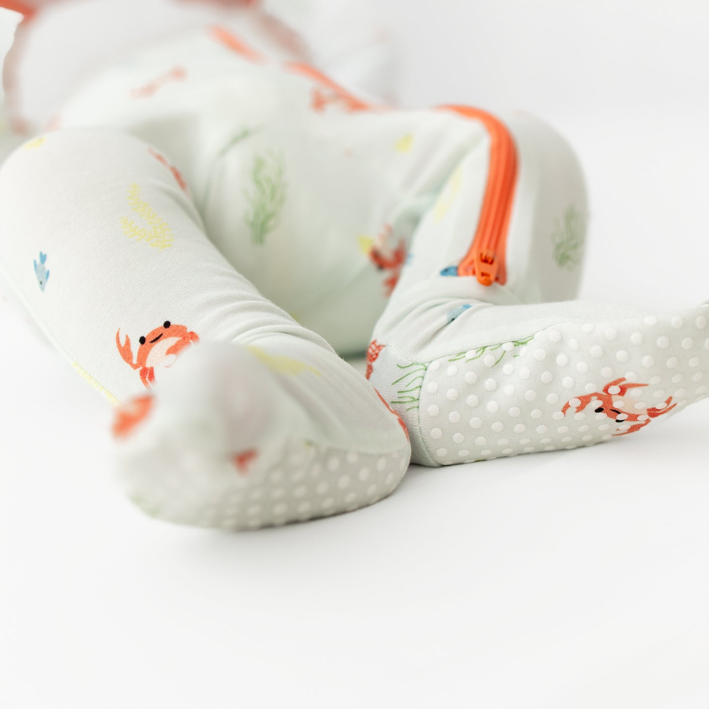 baby footie with foot grips