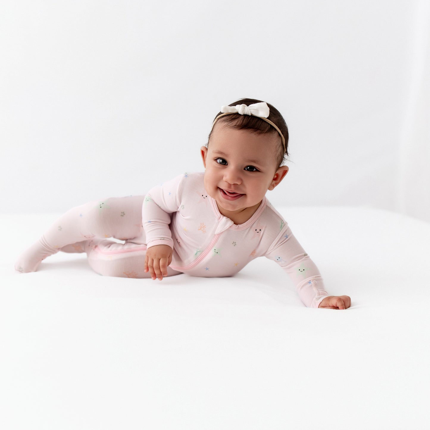 Starfish Zippered Footie