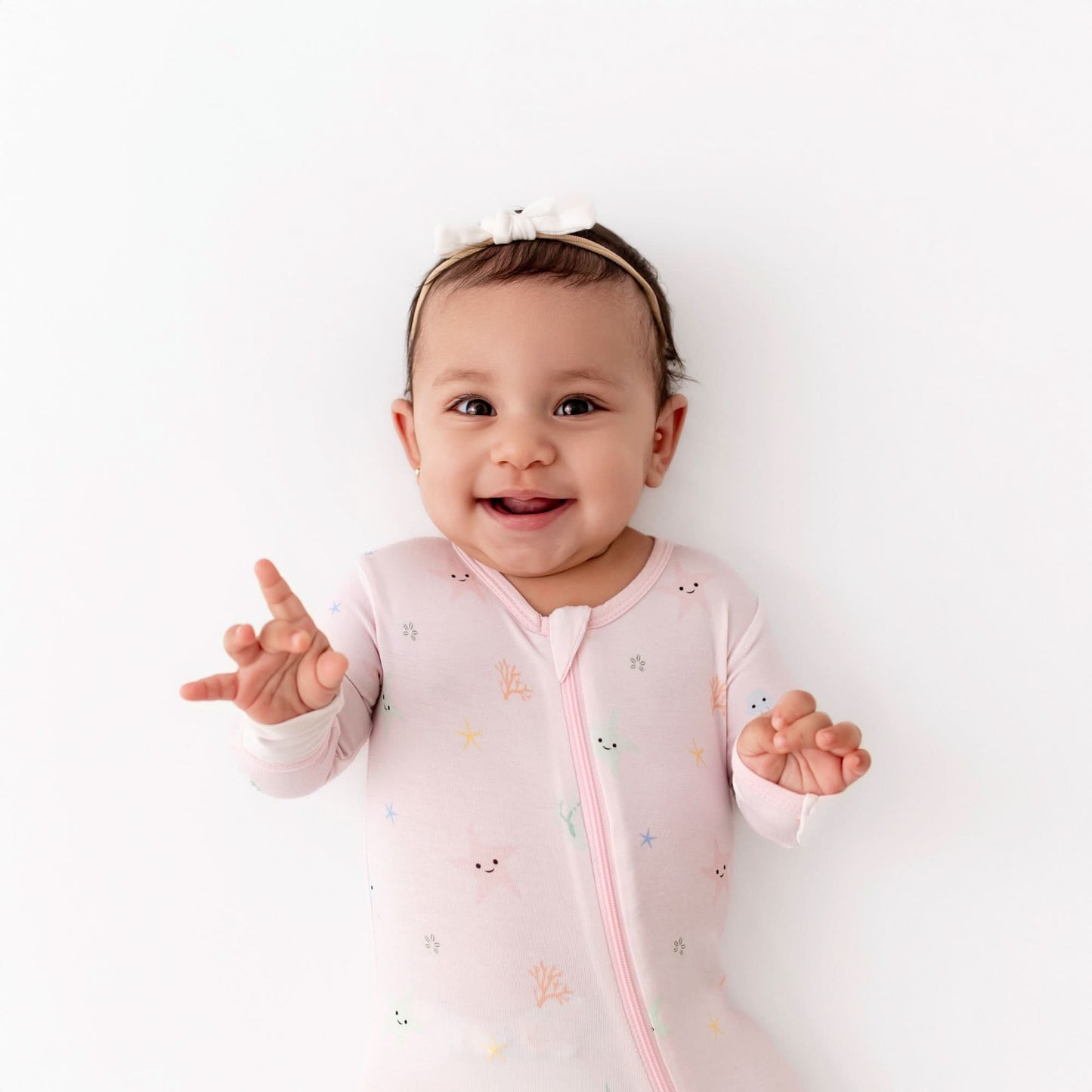 Starfish Zippered Footie