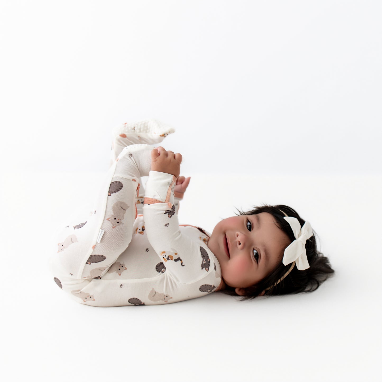 Cats Zippered Footie
