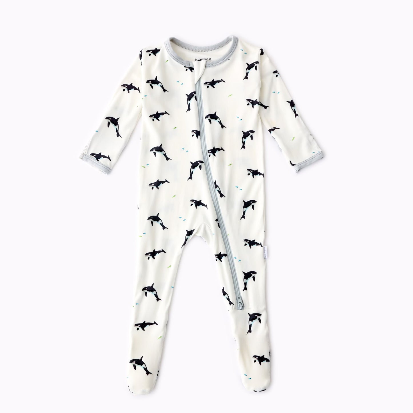 Orca Zippered Footie