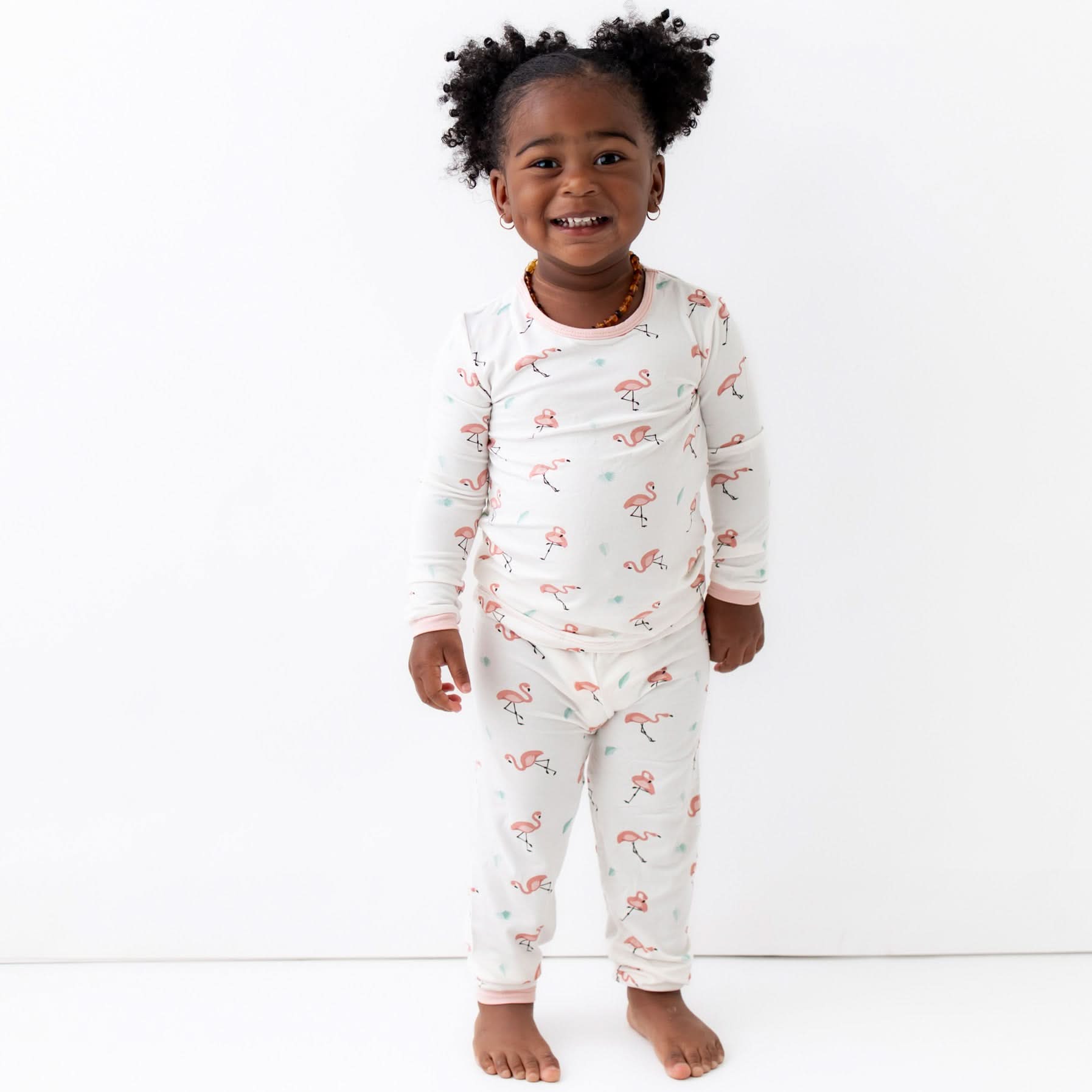 Bamboo Viscose Toddler Pajama Set, Flamingo – Bamboo Little