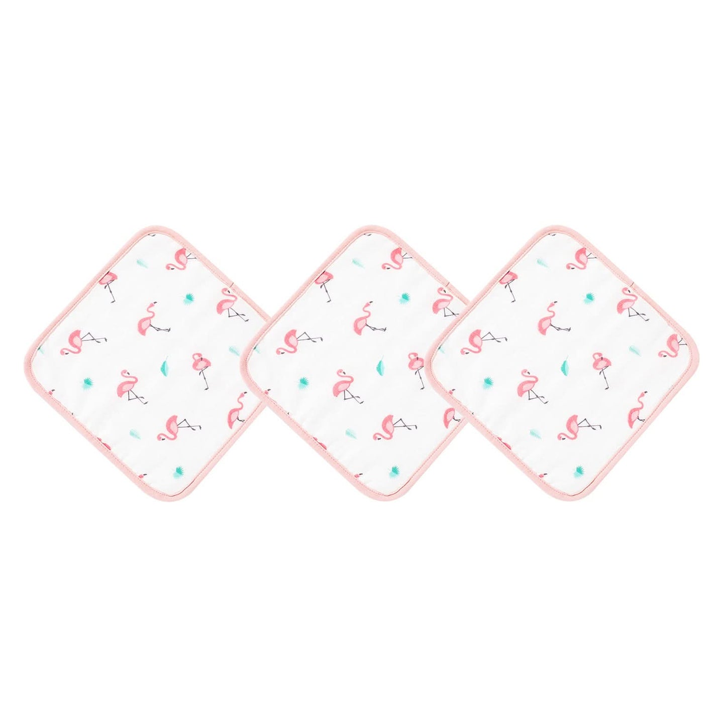 Flamingo Washcloth Set