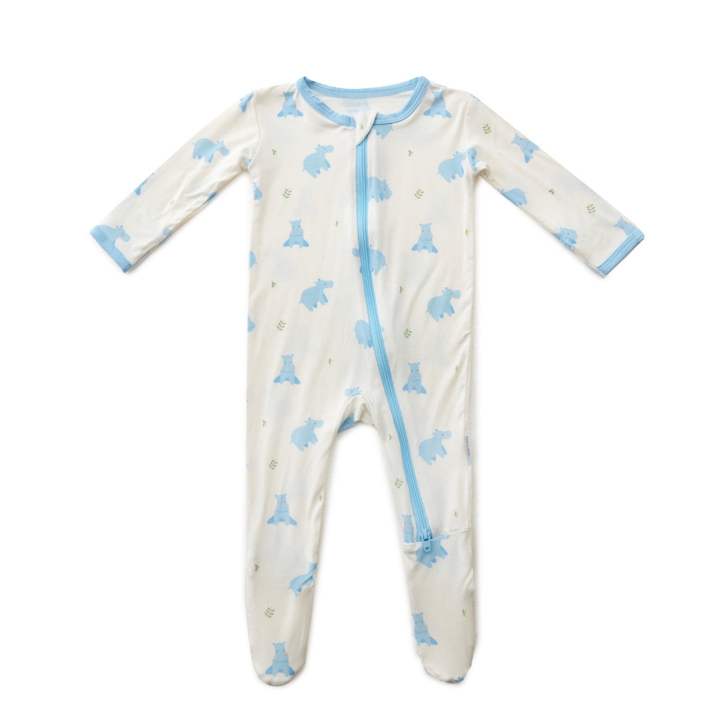 Hippo Zippered Footie