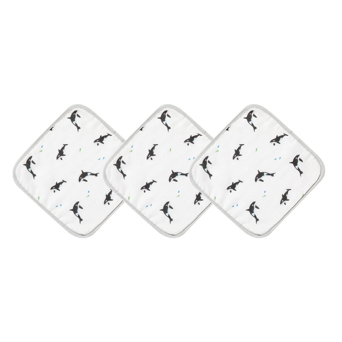 Orca Washcloth Set