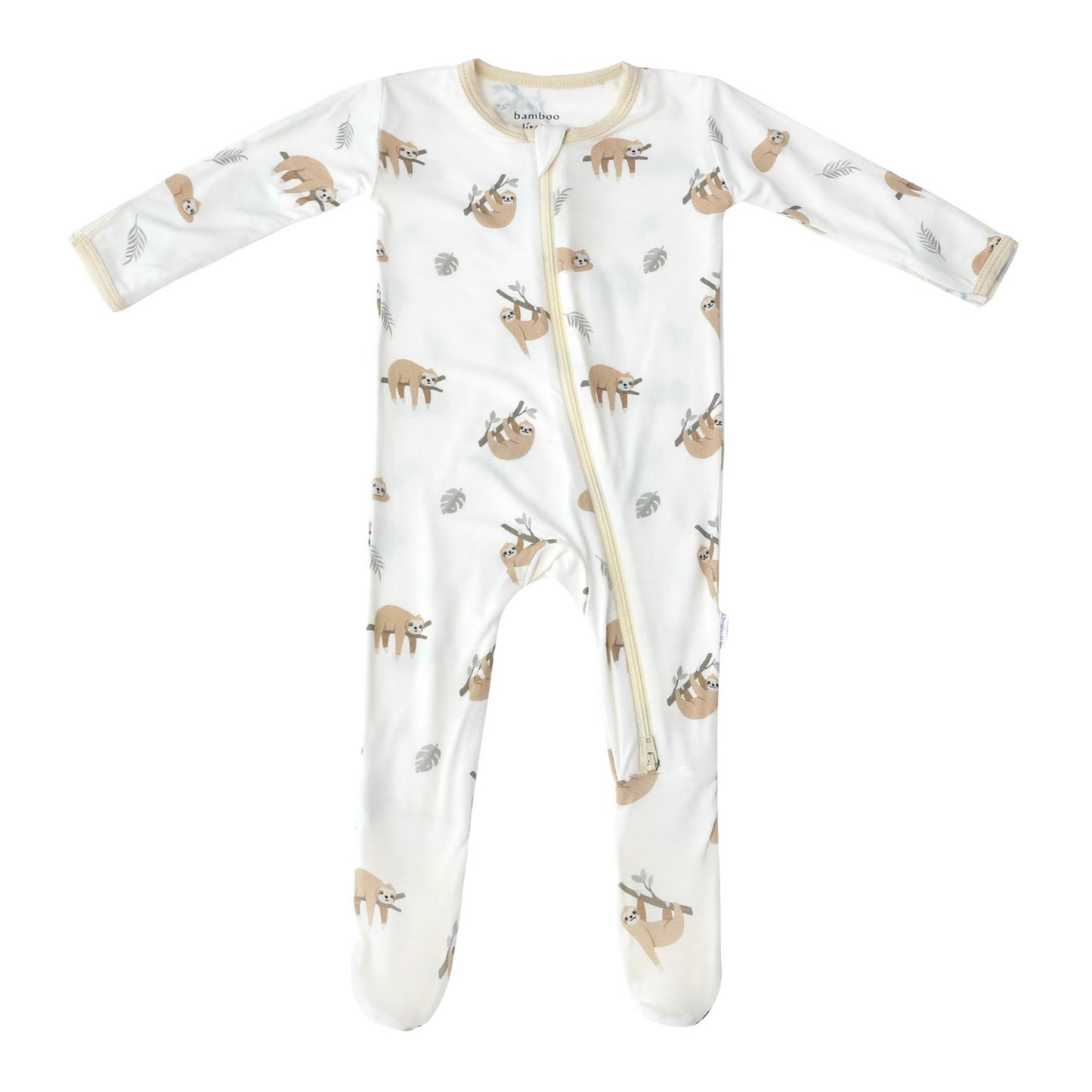 Sloth Zippered Footie