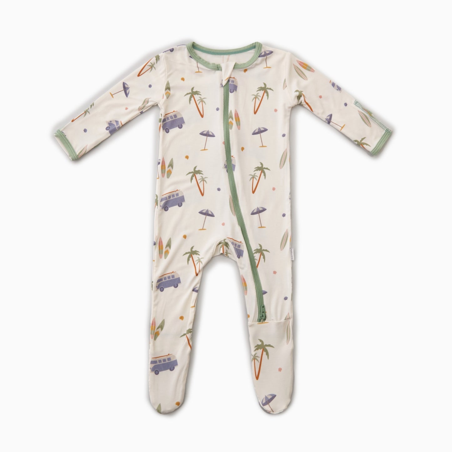 Surfboards Zippered Footie