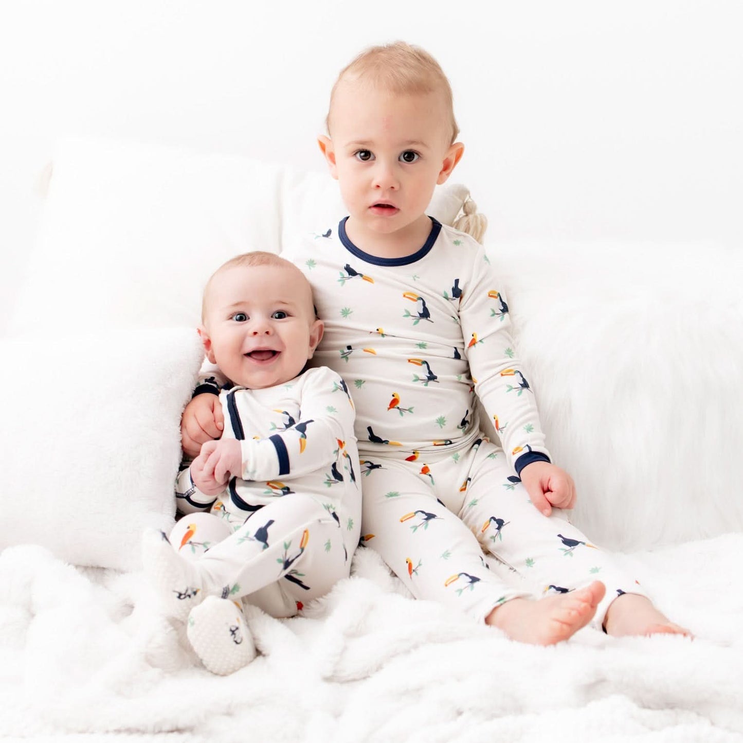 Toucan Zippered Footie