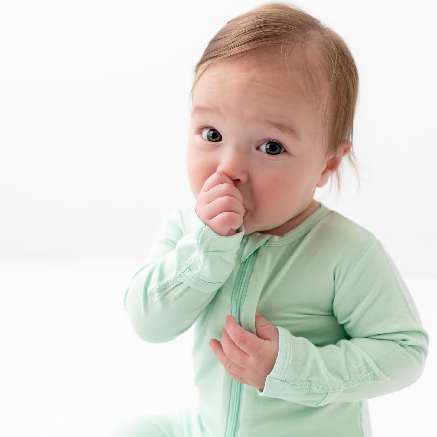 Green Zippered Footie