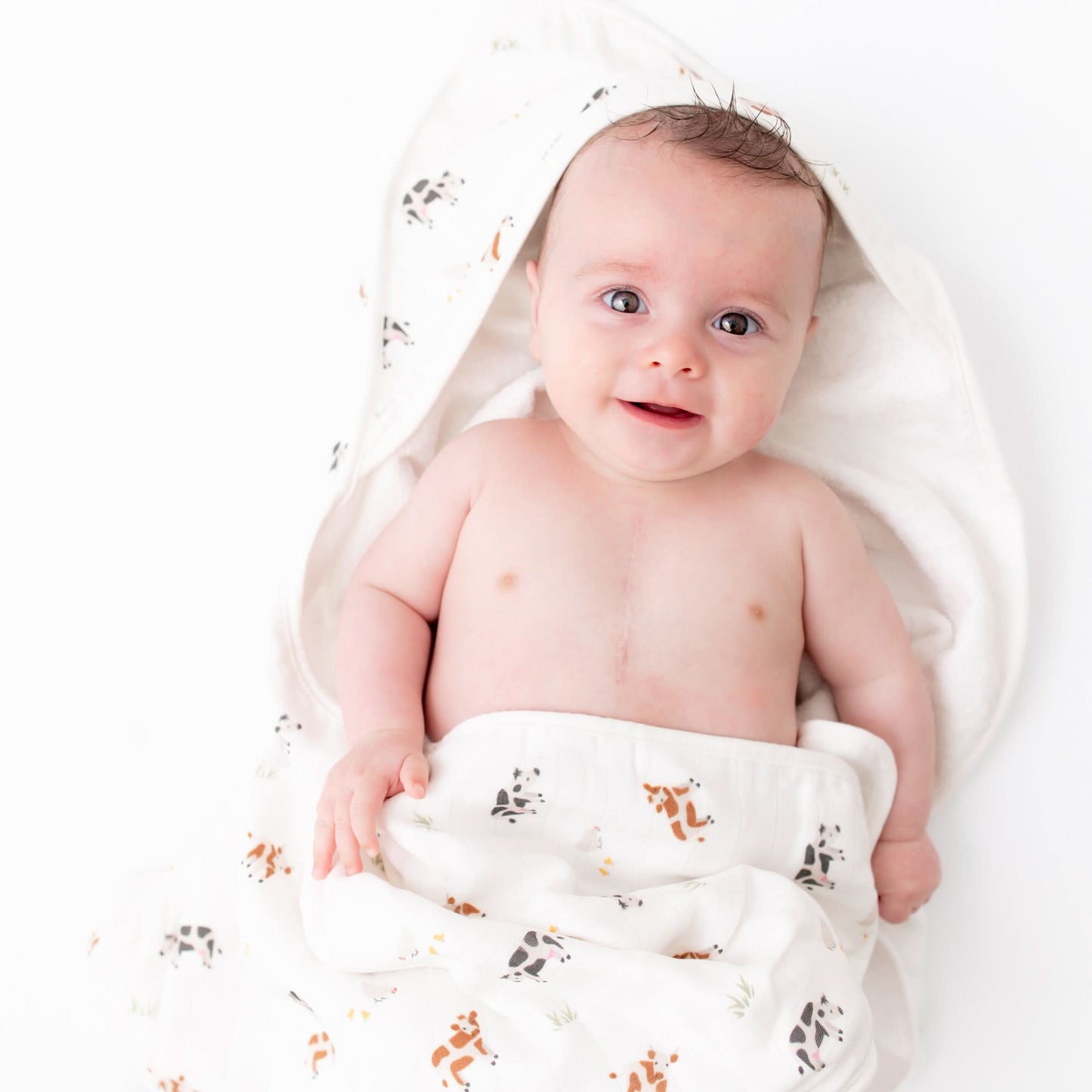 Cow Hooded Towel Set