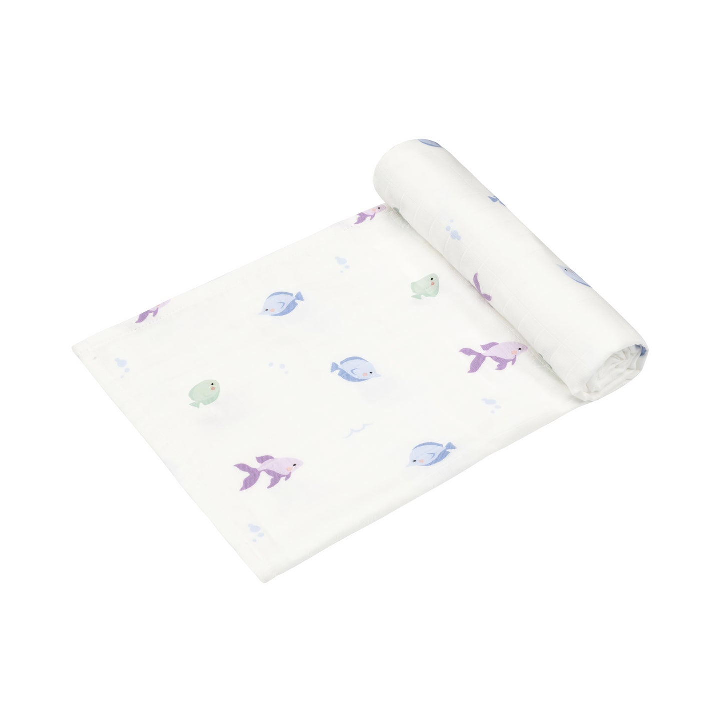 ocean print swaddle