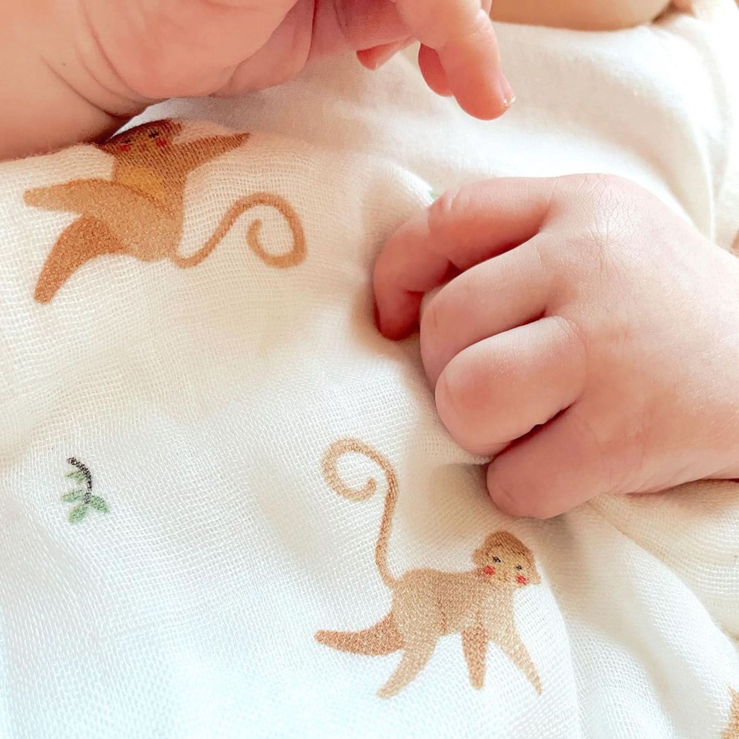 monkey print baby blanket quilt