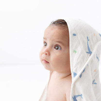 Whale Hooded Towel Set