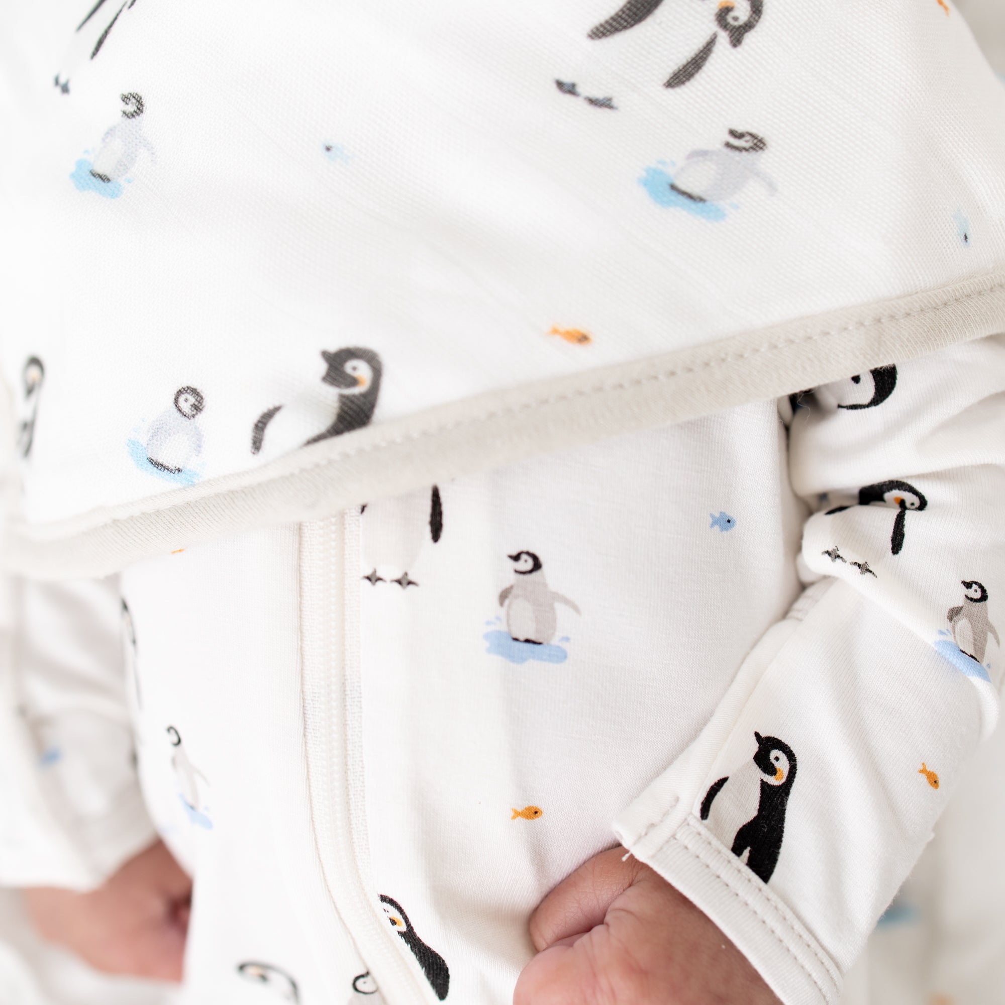 Bandana Baby Bibs, Drooling, Teething, Penguin, Bamboo
