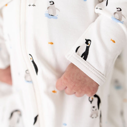 Penguin Zippered Footie
