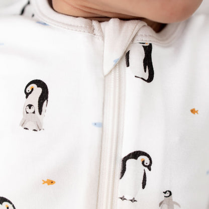Penguin Zippered Footie