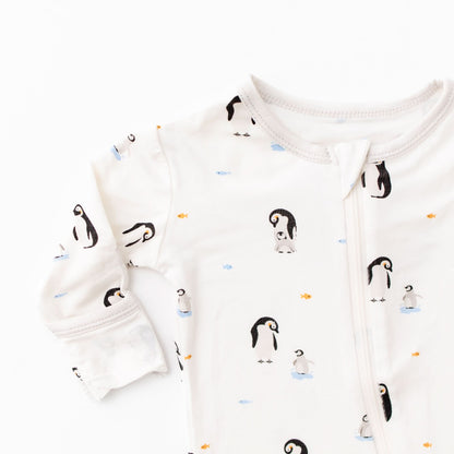 Penguin Zippered Footie