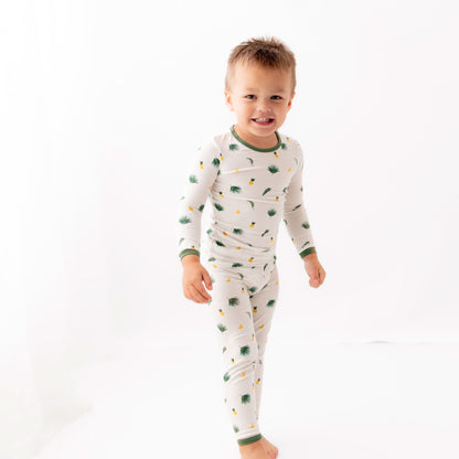 Tropical Palms Pajama Set