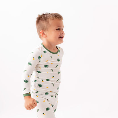 Tropical Palms Pajama Set