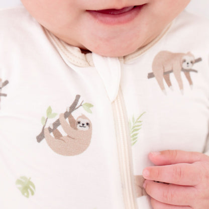 Sloth Zippered Footie