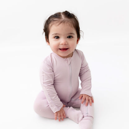 Lavender Zippered Footie