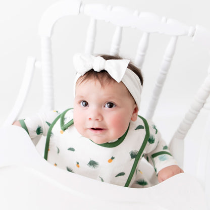 Tropical Palms & Bird of Paradise Bib Set