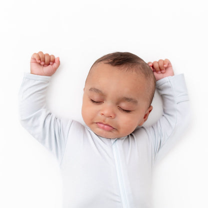 Blue Zippered Footie