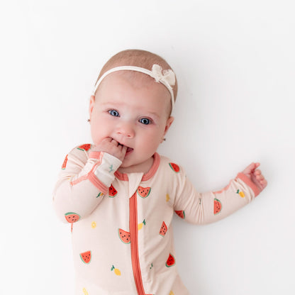 Watermelon Zippered Footie