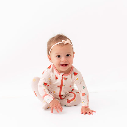 Watermelon Zippered Footie