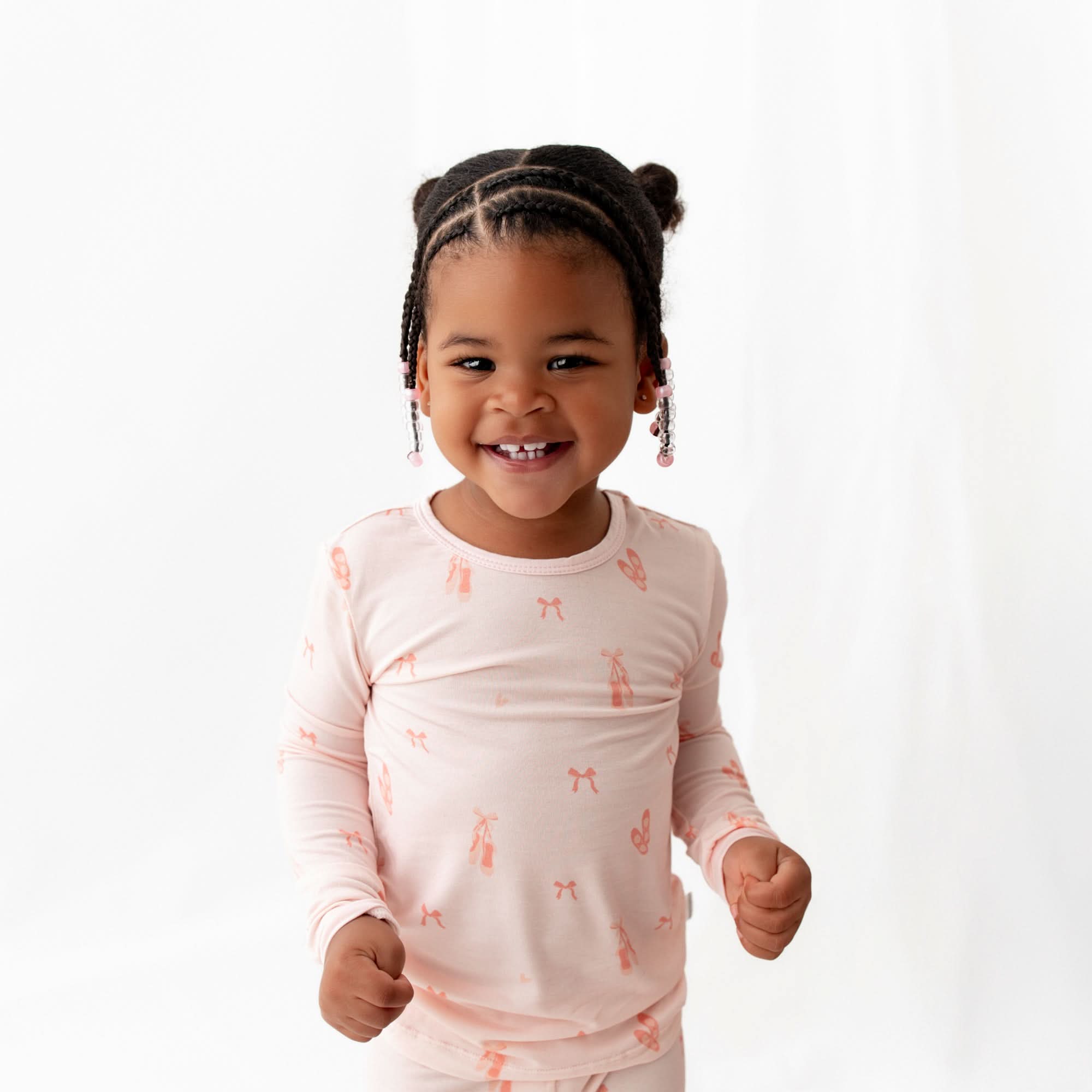Bamboo Viscose Toddler Pajama Set, Ballerina – Bamboo Little