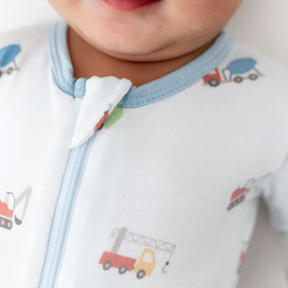 Trucks Zippered Footie