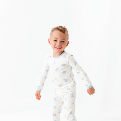 Hippo Pajama Set