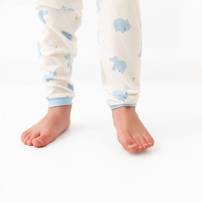 Hippo Pajama Set