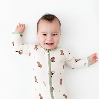 Koala Zippered Footie