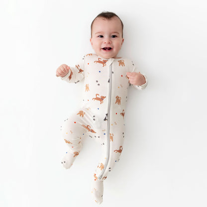 Dogs Zippered Footie