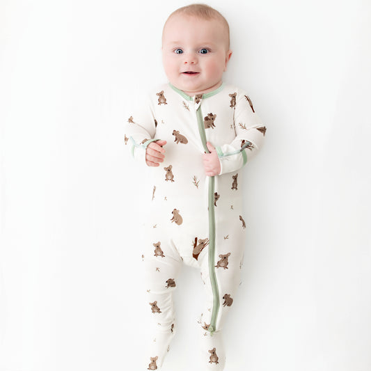 Koala Zippered Footie