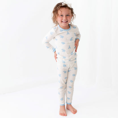 Hippo Pajama Set