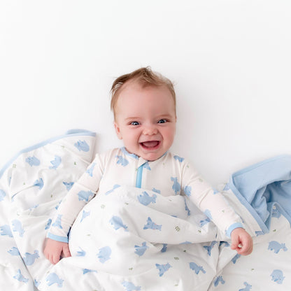 Hippo Zippered Footie