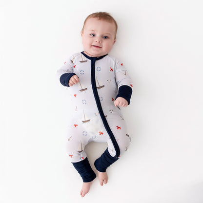 Sailboats Convertible Romper