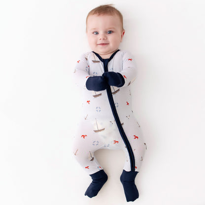 Sailboats Convertible Romper