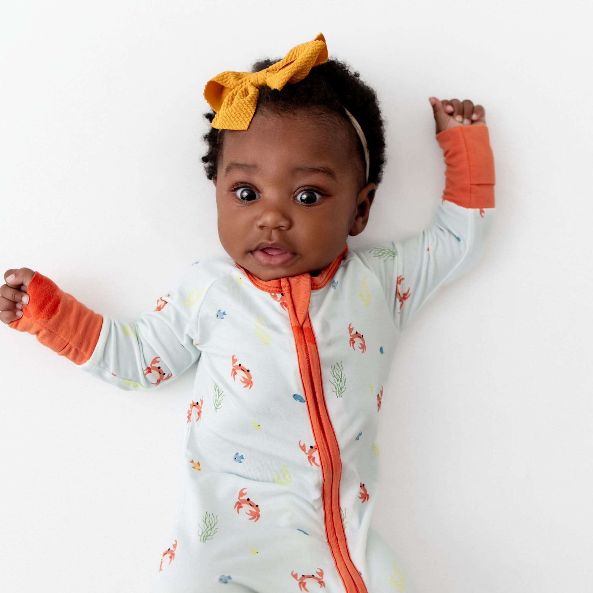 Crab Bamboo Baby Romper | BambooLittle – Bamboo Little