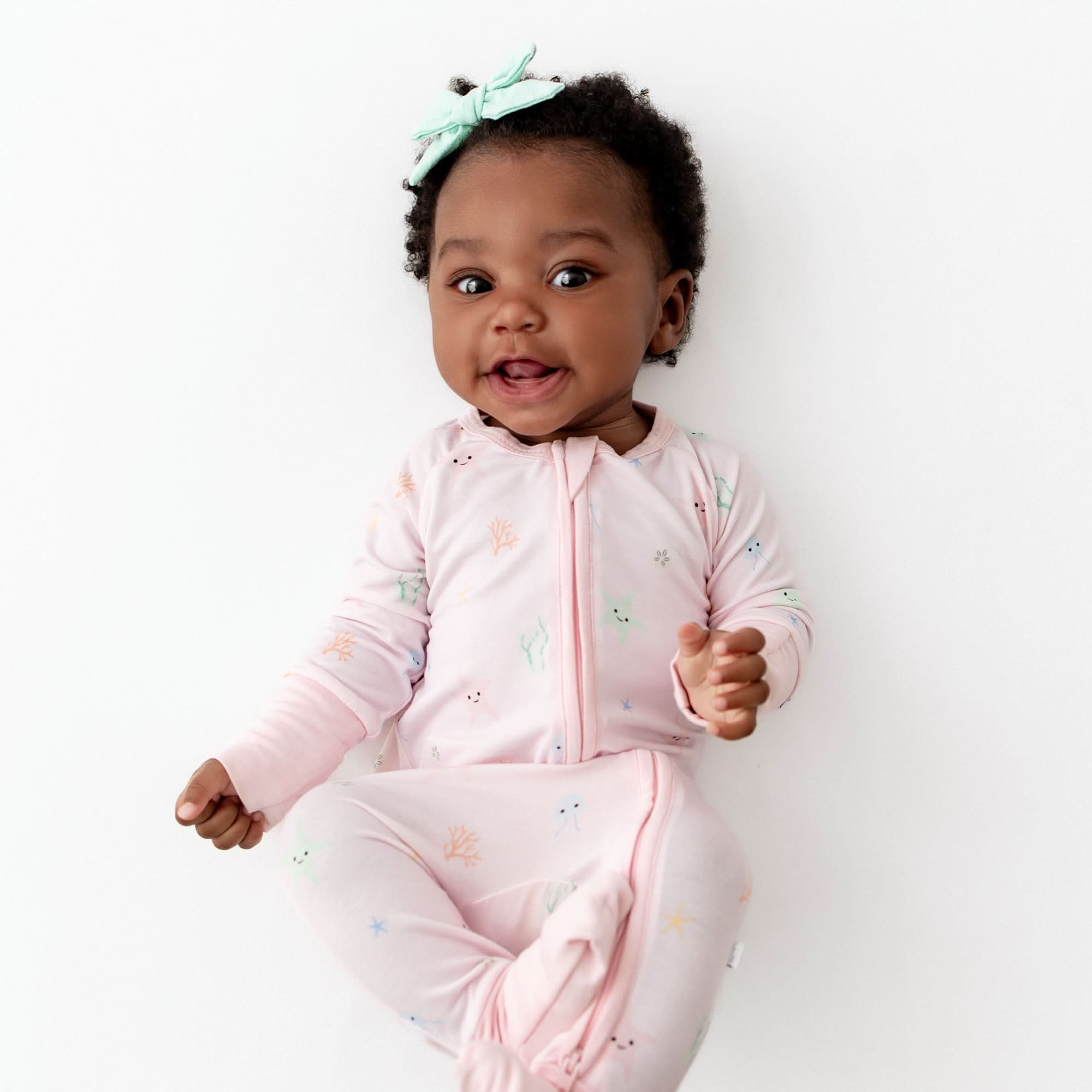 Starfish Convertible Baby Romper | Bamboo Little