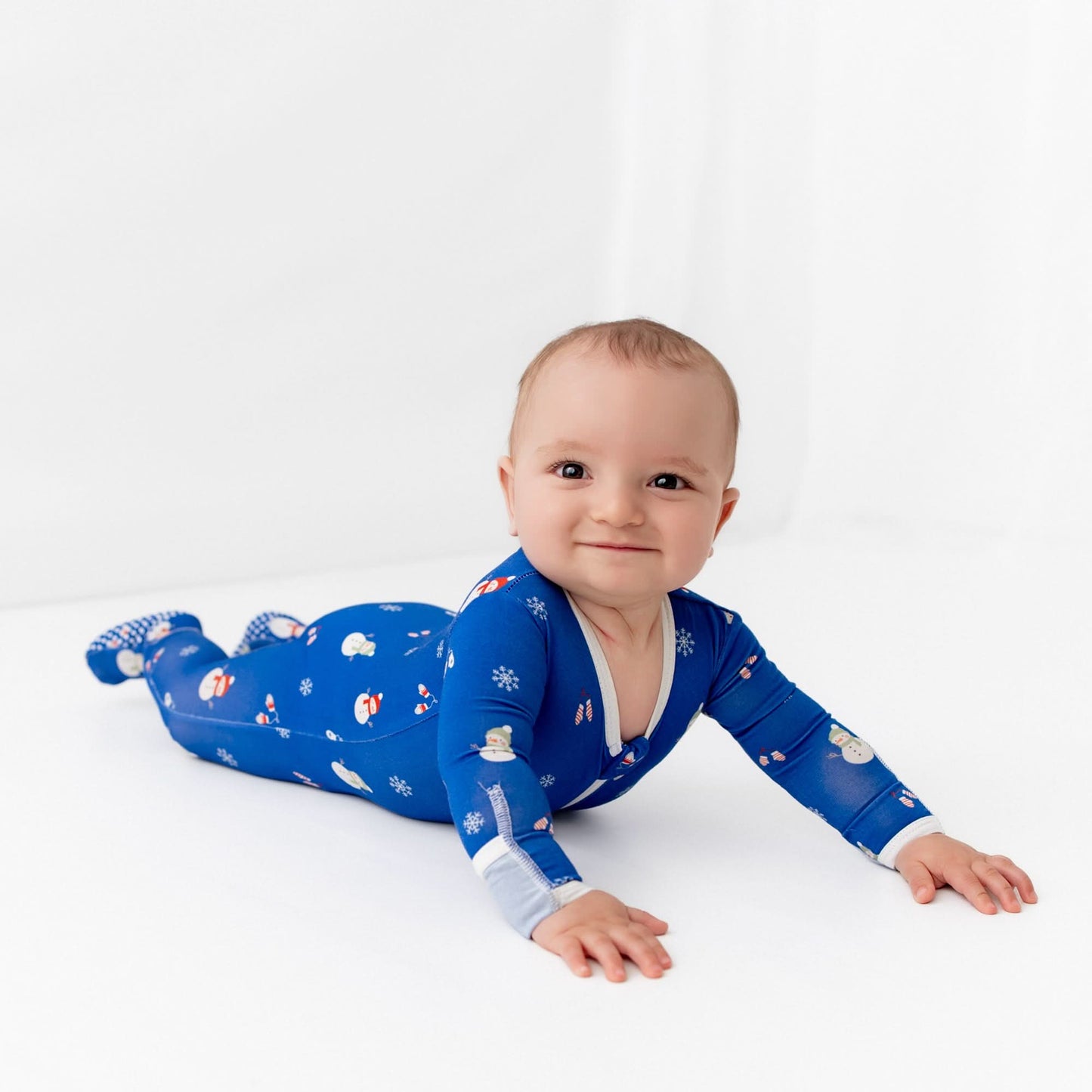 Snowman Zippered Footie