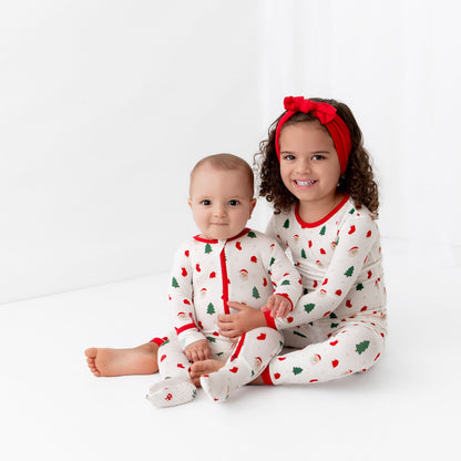 Santa Zippered Footie