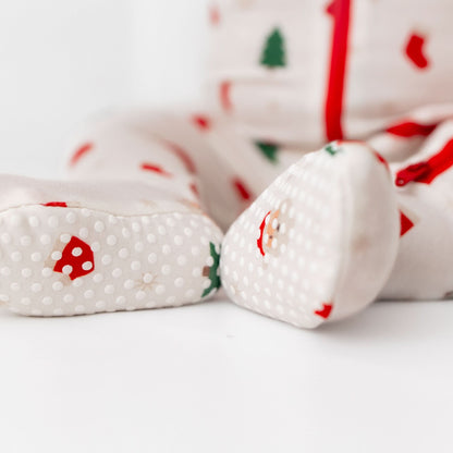 Santa Zippered Footie