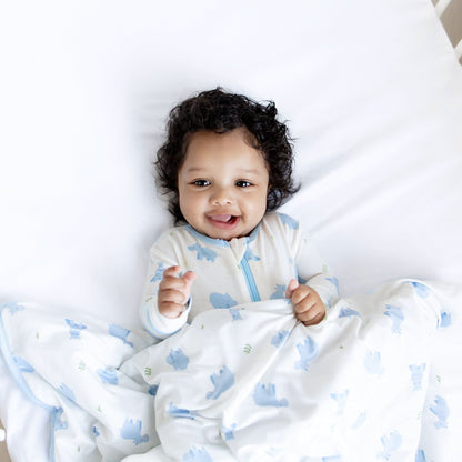 Hippo Zippered Footie