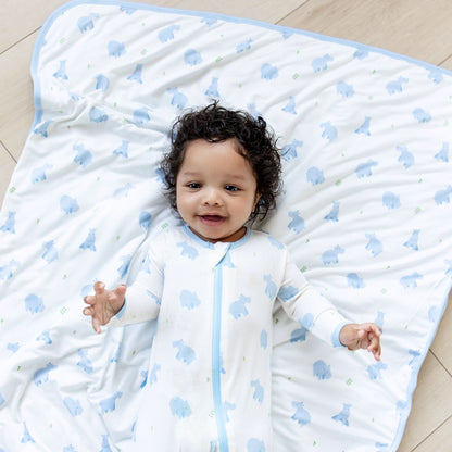 Hippo Zippered Footie