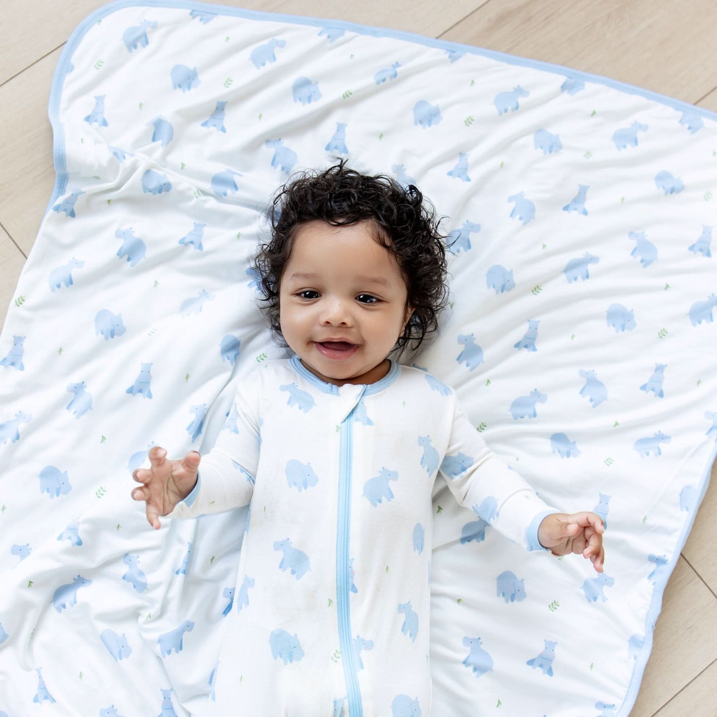 Hippo Baby Blanket